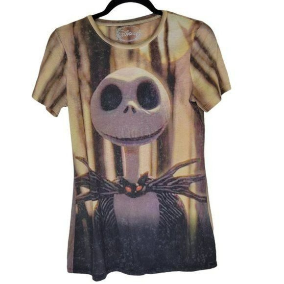 Nightmare Before Christmas T-Shirt JACK SKELLINTON T-shirt Women's Large - Picture 1 of 5
